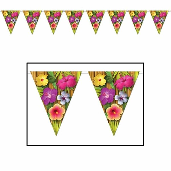 Goldengifts Luau Pennant Banner, 12PK GO48589